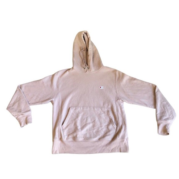 Vintage Champion Reverse Weave Sweatshirt Hoodie Pullover Mens Pink Sz Small 90s - Picture 1 of 12